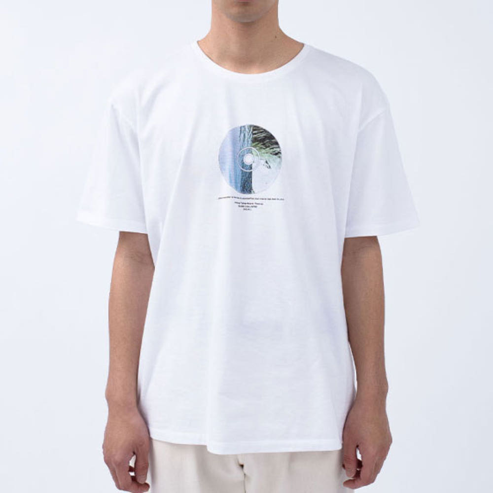 나나미카 x FUJIWARA INSATSU OOAL 그래픽 반팔티 화이트 SUHS430