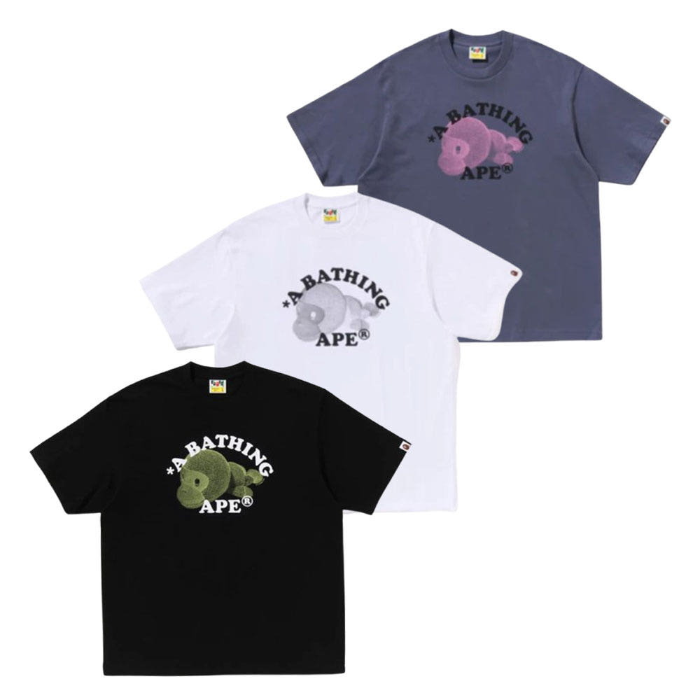 베이프 마일로 컬리지 릴렉스 핏 티셔츠 3컬러 2L30110302