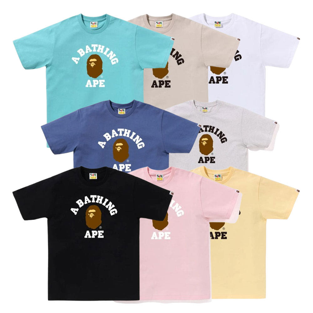 베이프 컬리지 반팔 티셔츠 8컬러 1L30110001