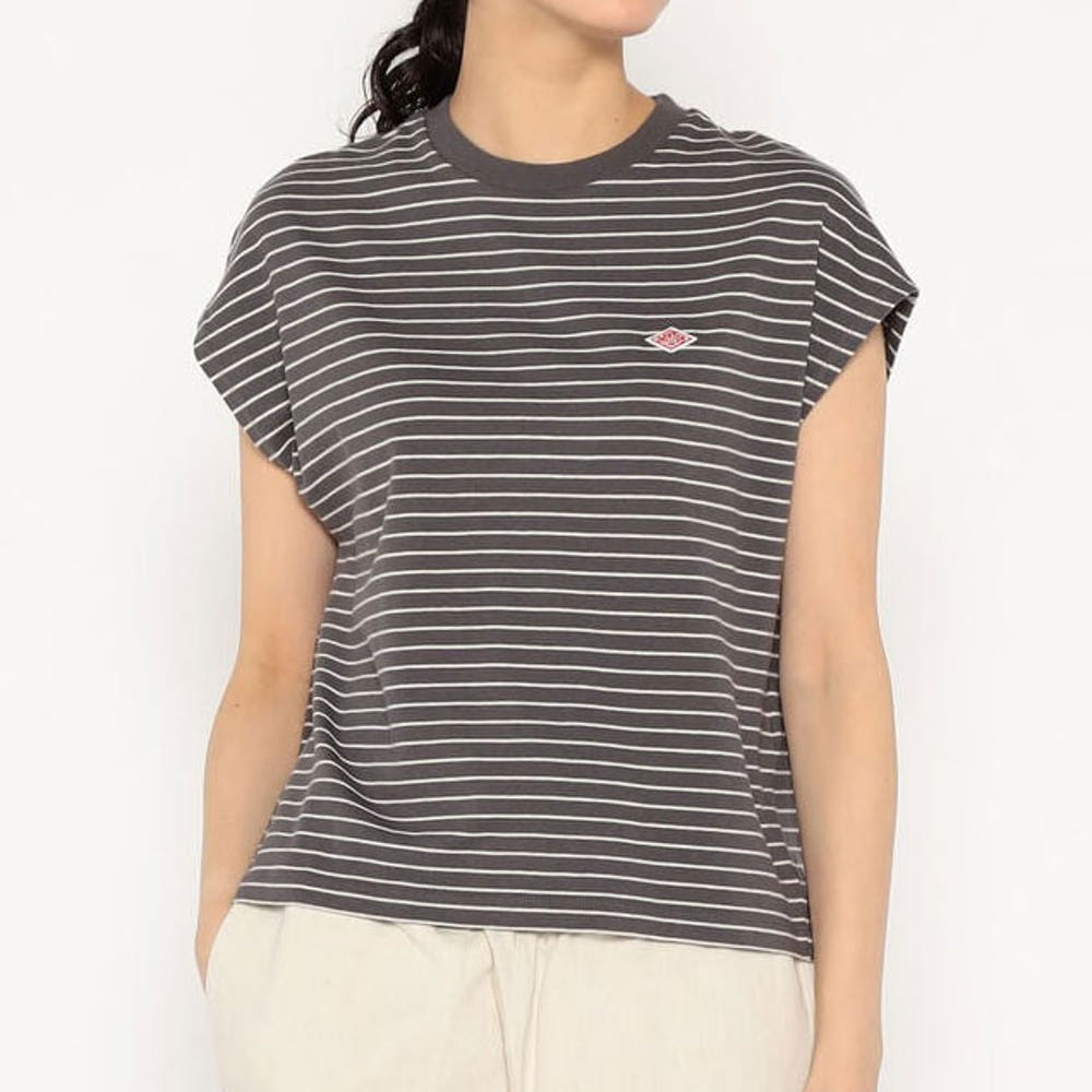 단톤 여성 코튼 저지 돌먼 민소매 스트라이프 티셔츠 5컬러 DT-C0403 FLC-ST DNB251L103-0011