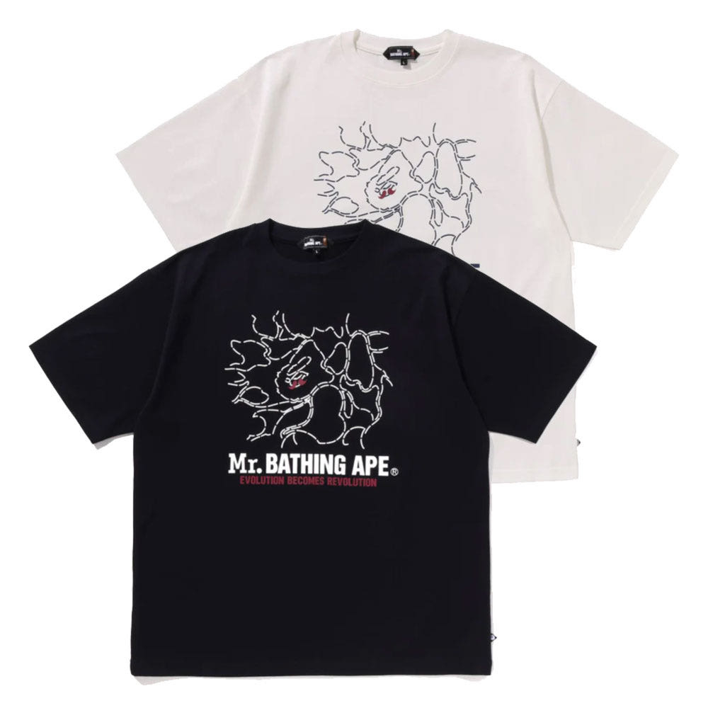 베이프 프린트 티셔츠 2컬러 7L30109313