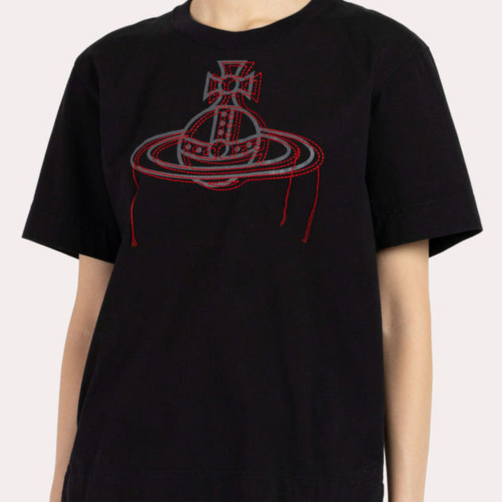 비비안웨스트우드 코튼 오프 스티치 ORB 자수 보이즈 티셔츠 3컬러 1612351019