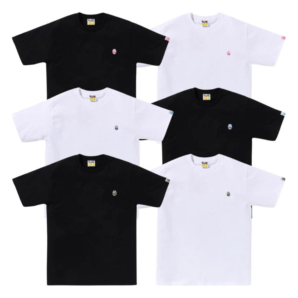 베이프 ABC 카모 원포인트 티셔츠 6컬러 1L30110004