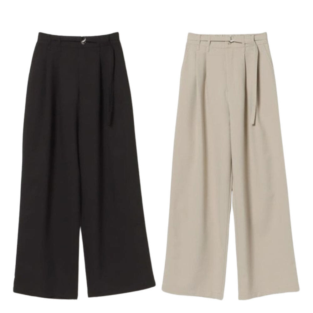 빔즈 하트 벨트포함 이지 와이드 팬츠 2컬러 43-23-0209-928