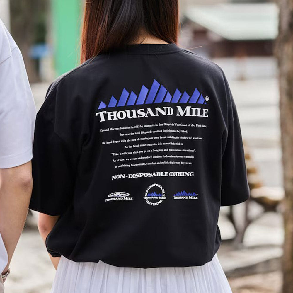 프릭스스토어 사우전드마일 별주 백프린트 히스토리 로고 반팔 티셔츠 4컬러 1226132800033