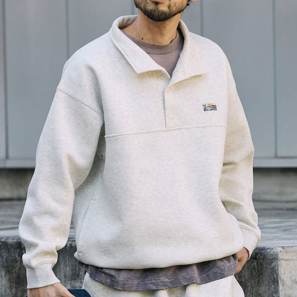 프릭스스토어 빅실루엣 스핀들 박스 원포인트 로고 스냅 버튼 스웨트 8컬러 1023248903157