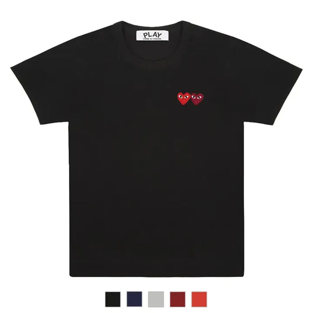 꼼데가르송 반팔 더블와펜 남녀공용 AX-T226-051