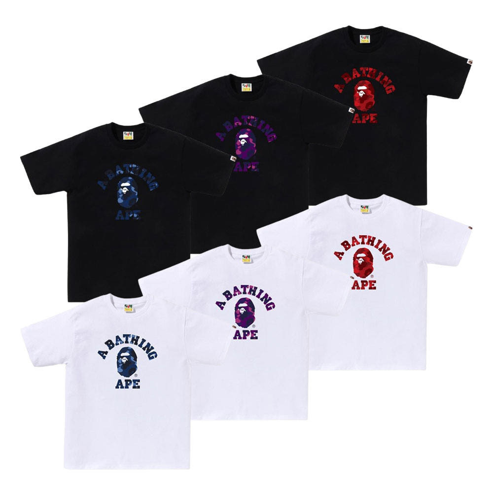 베이프 컬러 카모 콜리지 티셔츠 6컬러 1L80110016