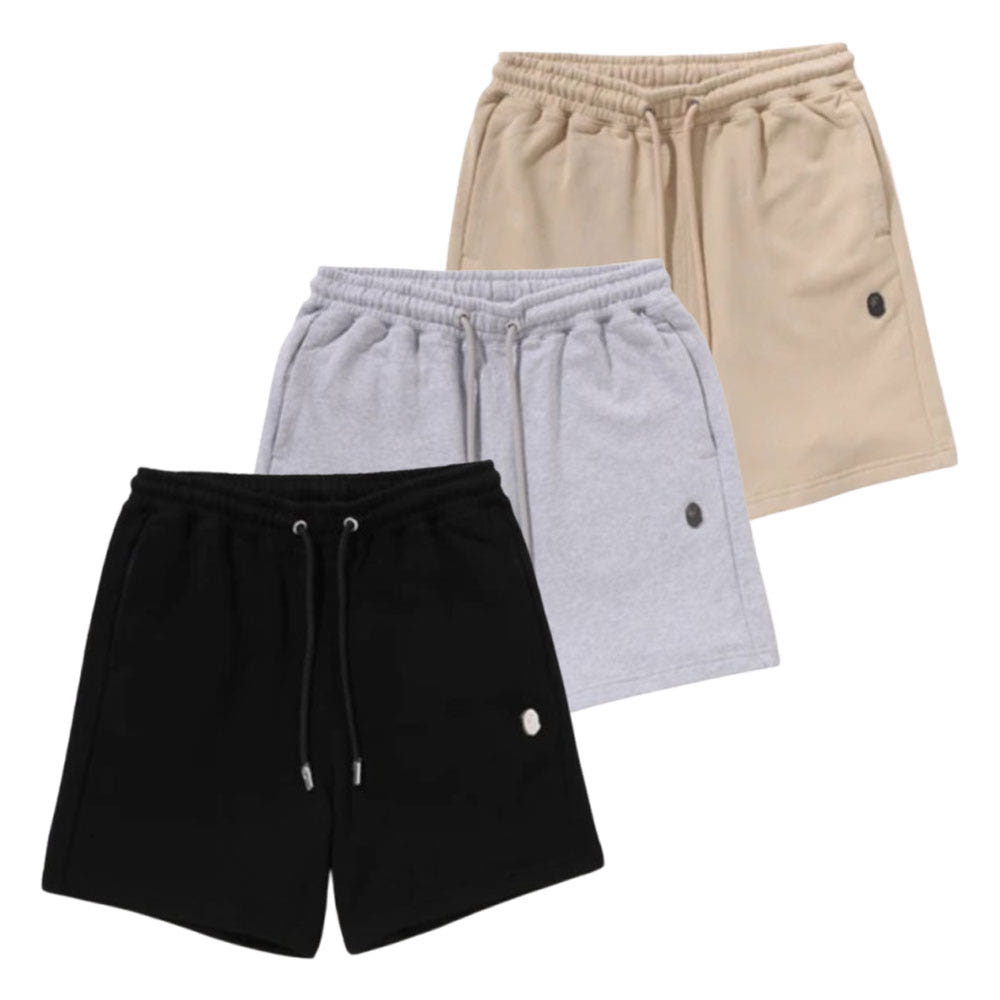 베이프 원포인트 릴렉스핏 스웨트 반바지 3컬러 1L30153313