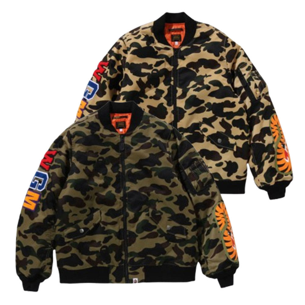 베이프 1ST 카모 샤크 MA-1 자켓 2컬러 1L30141003