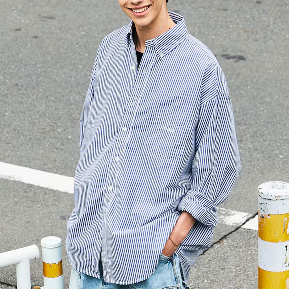 프릭스스토어 노티카 빅실루엣 브로드 스트라이프 BD 셔츠 3컬러 1001207500037