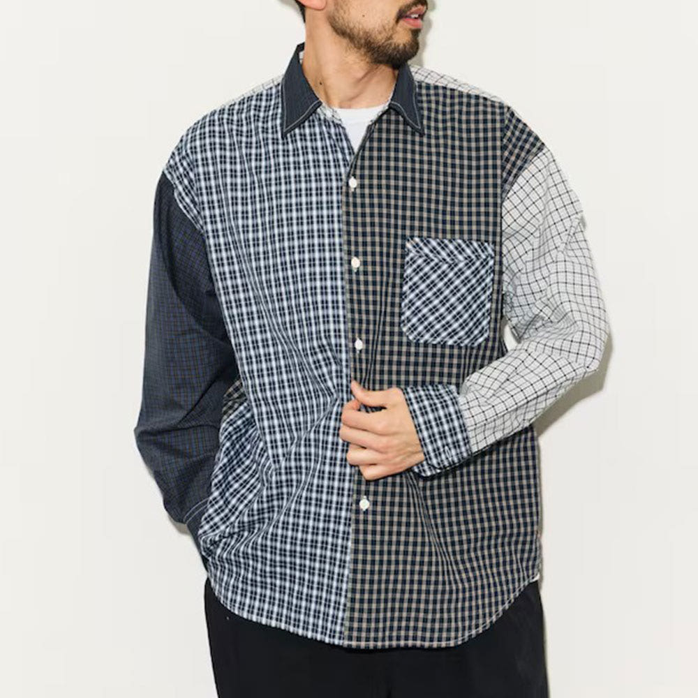 프릭스스토어 힌슨 별주 릴랙스핏 브로드 스트라이프 크레이지 패턴 레귤러카라 셔츠 4컬러 1001233600043