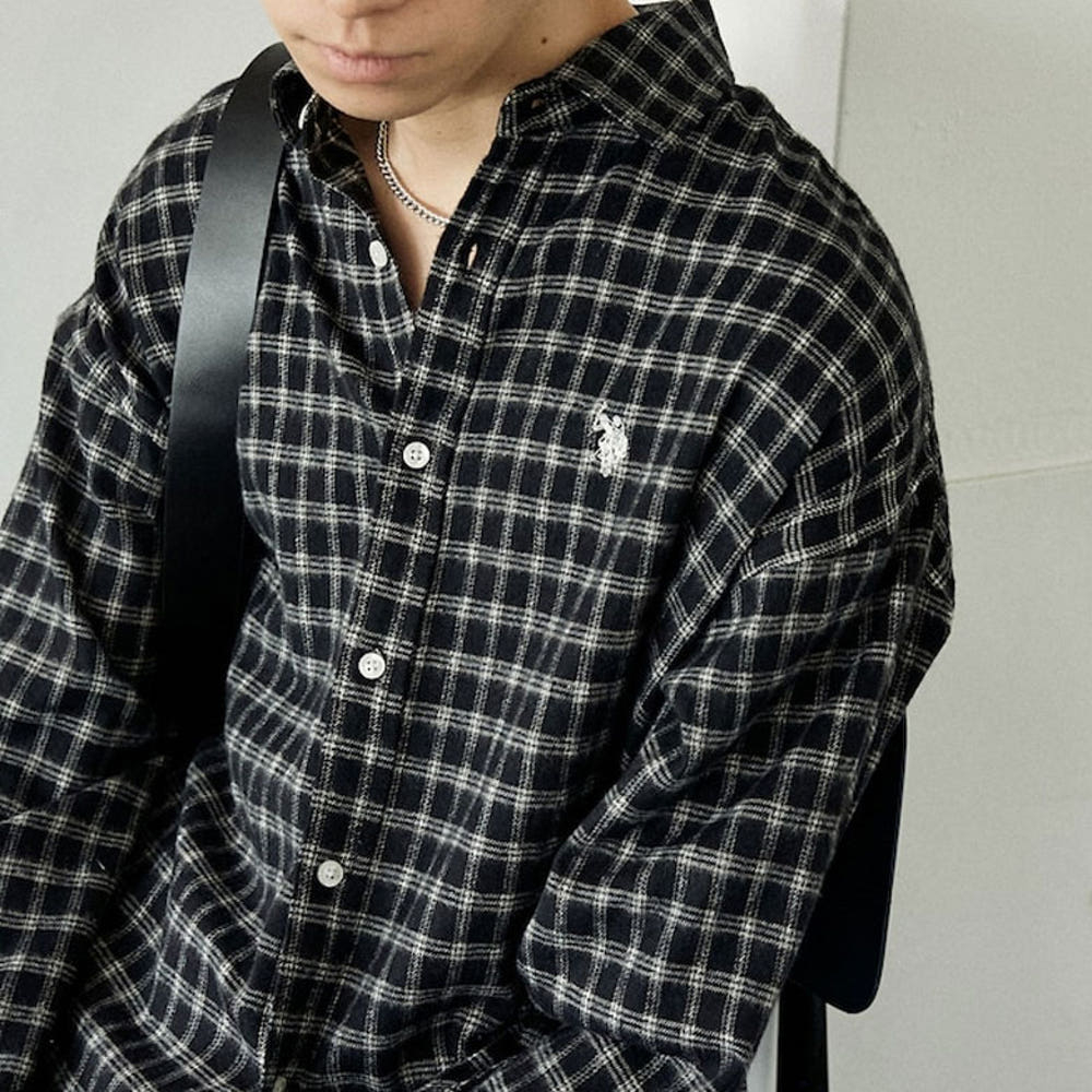 U.S. POLO ASSN. 유에스폴로에센 PUBLUX 별주 플란넬 체크 셔츠 7컬러 3101291600009