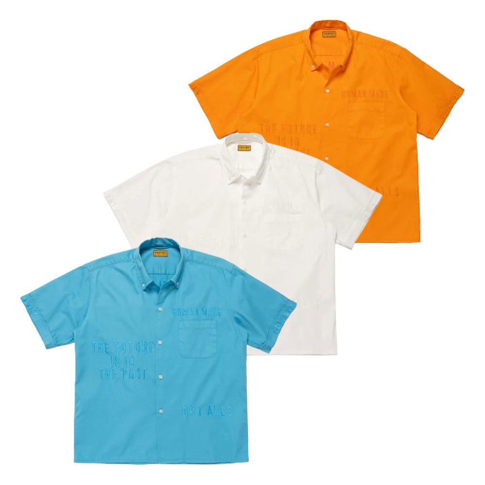 휴먼메이드 오픈 카라 BD 셔츠 3컬러 HM29SH022