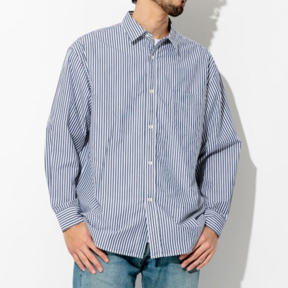 프릭스스토어 타입라이터 레귤러 카라 롱 슬리브 스트라이프 셔츠 3컬러 1001248900756
