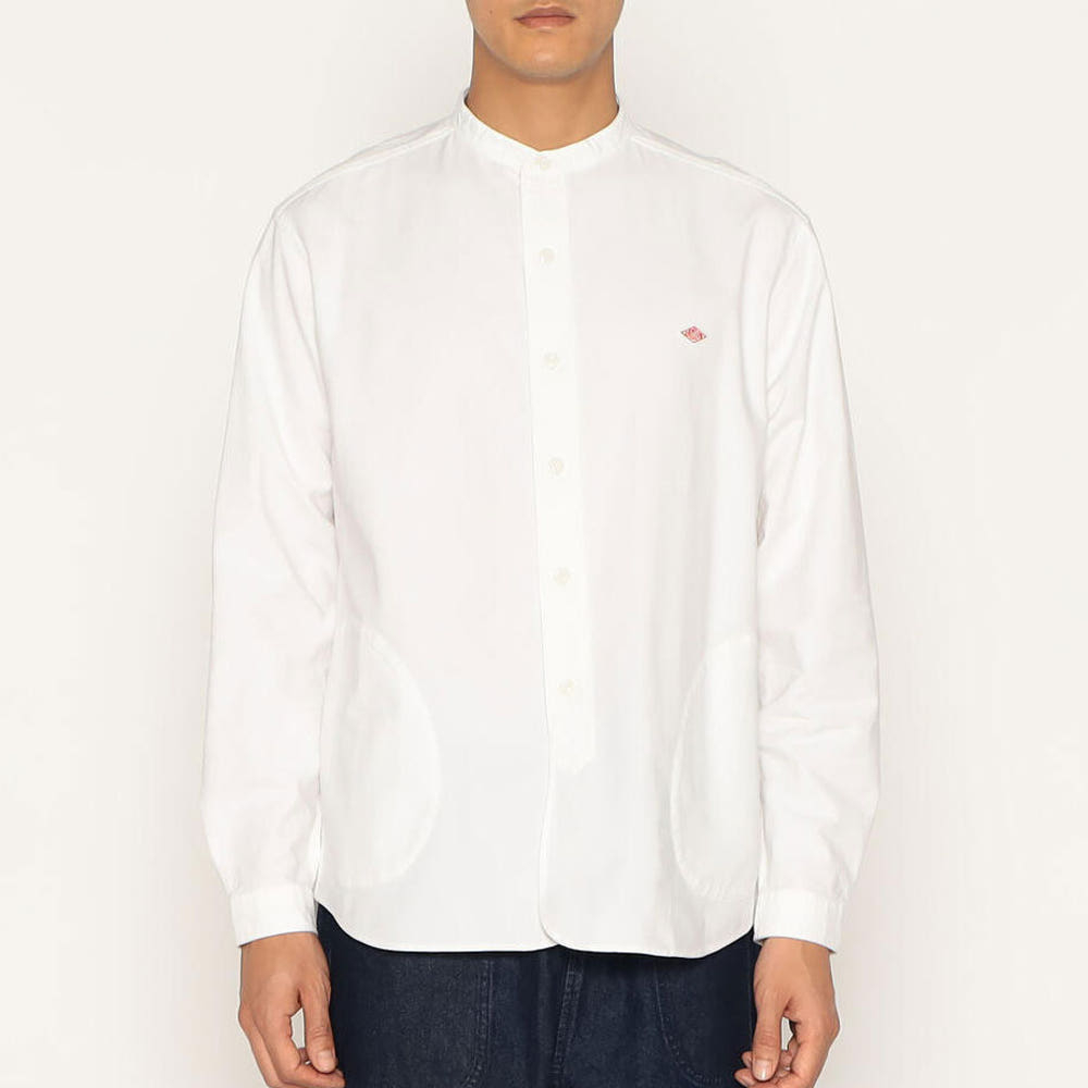 단톤 옥스포드 밴드 카라 플레인 셔츠 헨리넥 2컬러 DT-B0280 SOX DNB251M104-0001