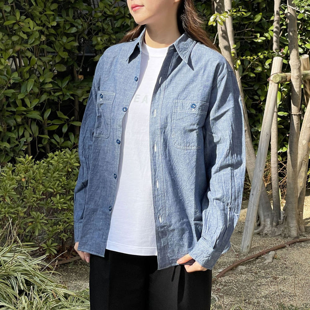 버즈릭슨 샴브레이 워크 셔츠 BR25995