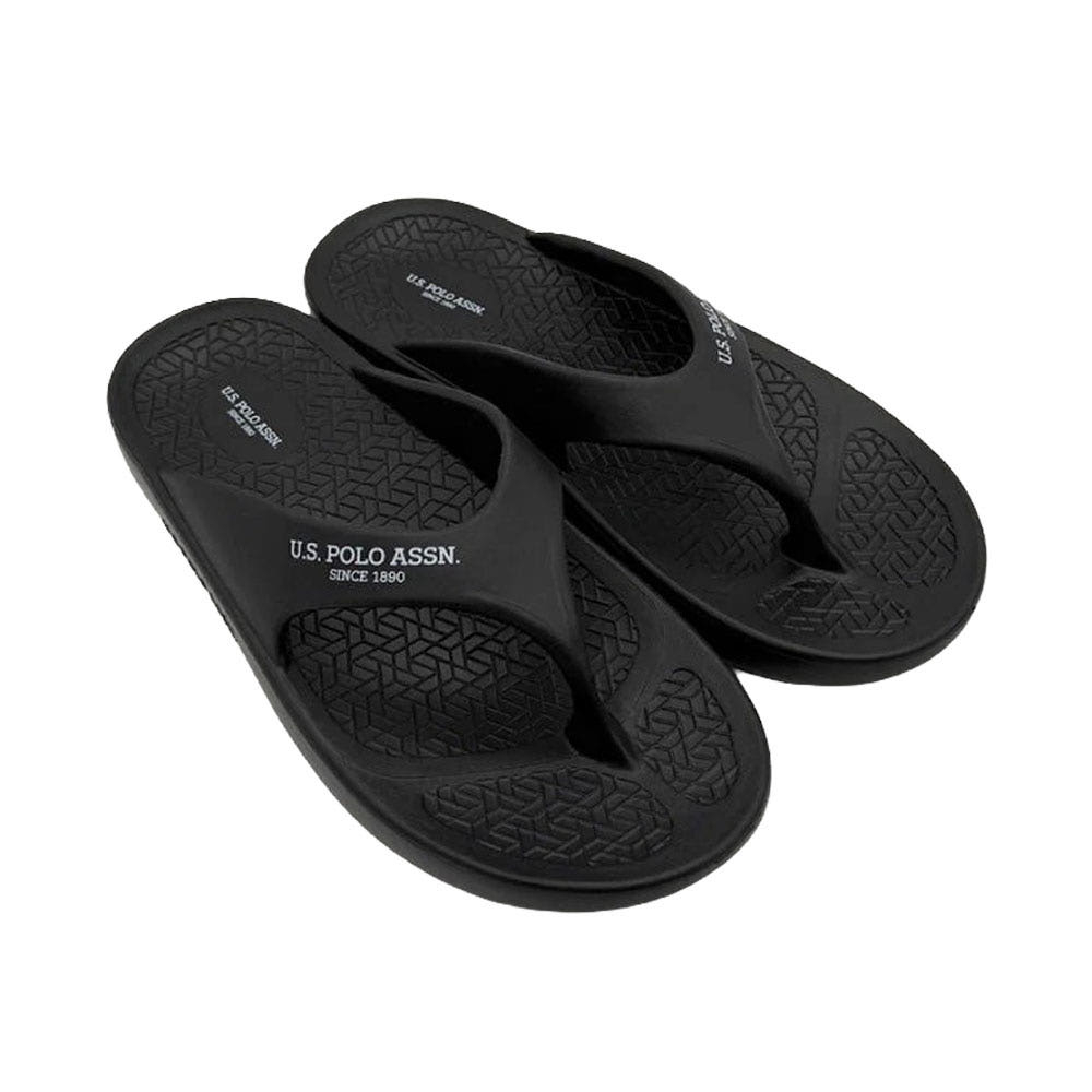 U.S. POLOASSN. 유에스폴로에센 플립 플롭 통샌들 블랙 PLM00854