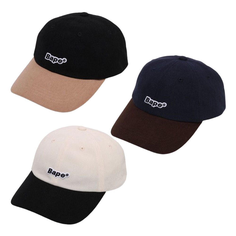 베이프 코듀로이 패널 캡 3컬러 1L70180004