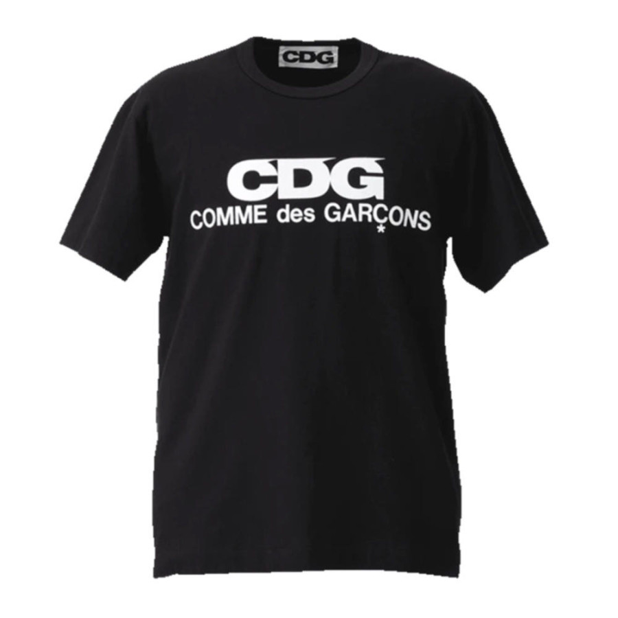 꼼데가르송 CDG 로고 반팔 티셔츠 블랙 화이트 SZ-T005