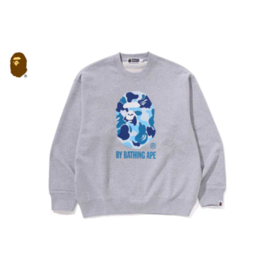 베이프 ABC 카모 에이프 헤드 릴렉스핏 크루넥 스웻셔츠 3컬러 1L30113310