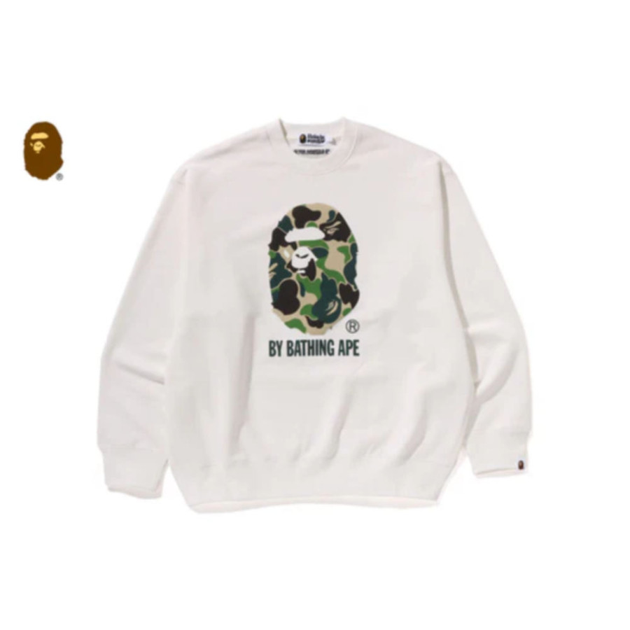 베이프 ABC 카모 에이프 헤드 릴렉스핏 크루넥 스웻셔츠 3컬러 1L30113310