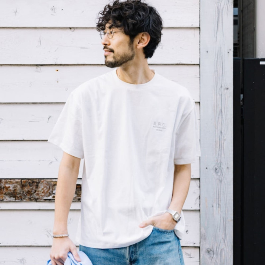 퍼블럭스 A.P.C. 별주 릴렉스 핏 반팔티 RAYMOND FSM 2컬러 1026046300014