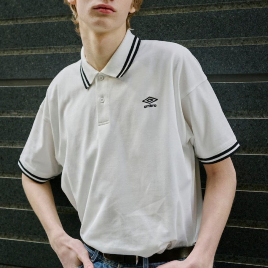퍼블럭스 엄브로 별주 원포인트 자수 폴로 셔츠 4컬러 3127394400003