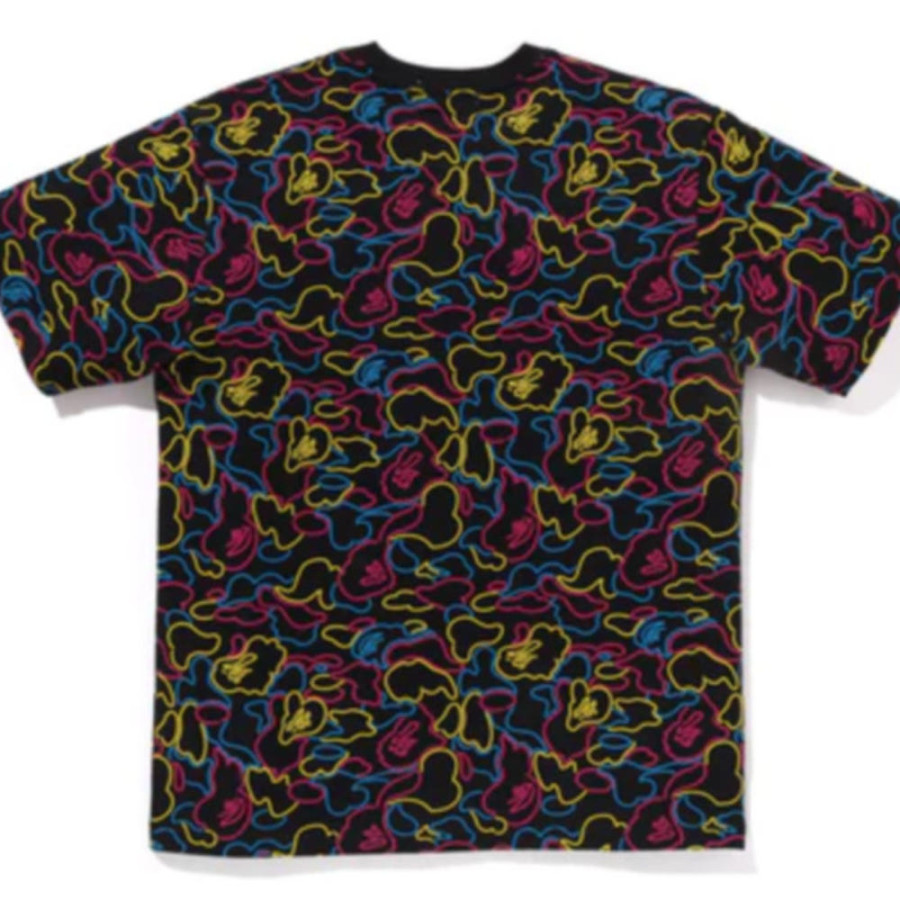 베이프 네온 카모 베이프 반팔 티셔츠 2컬러 1L30109013