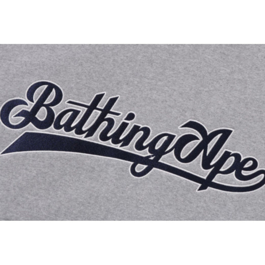 베이프 베이스볼 로고 릴렉스핏 풀오버 후디 2컬러 1L30114004