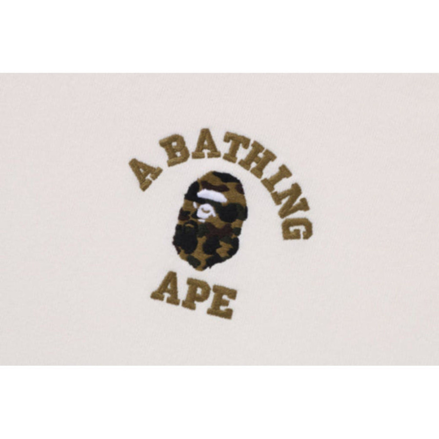 베이프 1ST 카모 컬리지 로고 릴렉스핏 풀오버 후디 3컬러 1L30114306