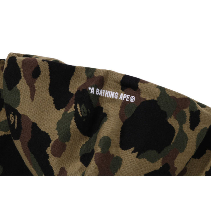 베이프 1ST 카모 자카드 원 포인트 릴렉스핏 풀오버 후드 2컬러 1L30114302