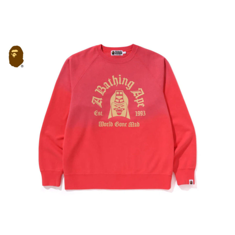 베이프 워시드 이펙트 스웻셔츠 2컬러 1L30113003