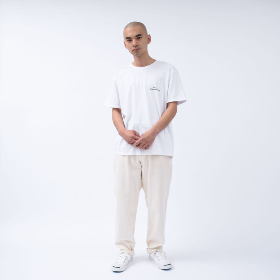 나나미카 x FUJIWARA INSATSU OOAL 그래픽 반팔티 화이트 SUHS429