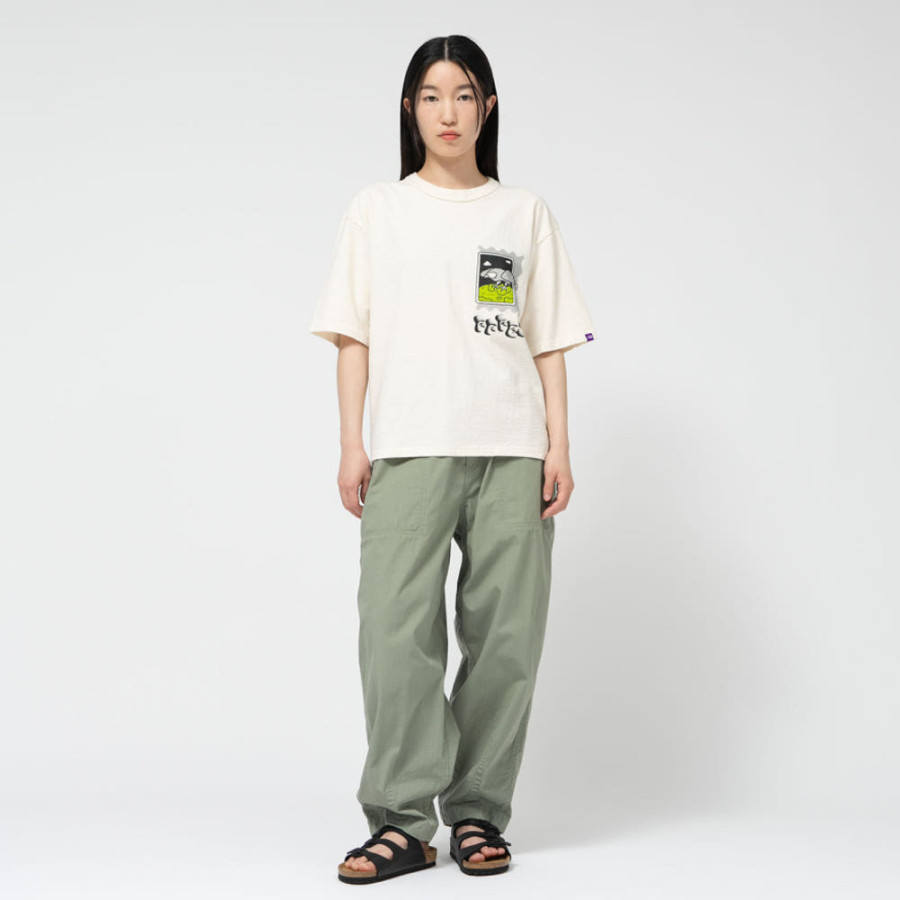 노스페이스 퍼플라벨 FFFRS 그래픽 티셔츠 네추럴 N25SI067