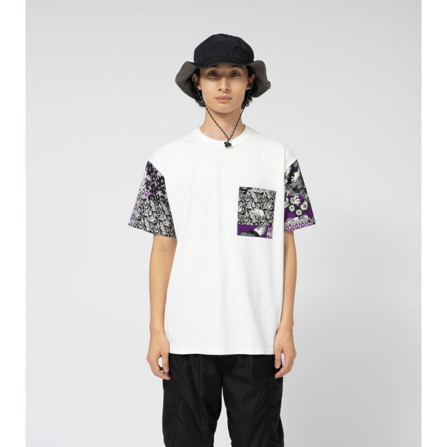 노스페이스 퍼플라벨 플라워 프린티드 필드 티셔츠 2컬러 N25SH071