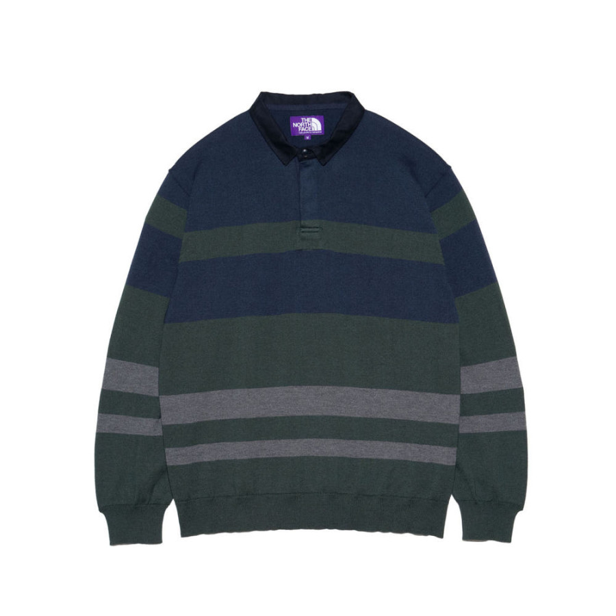 노스페이스 퍼플라벨 필드 니트 럭비셔츠 2컬러 N25SJ025