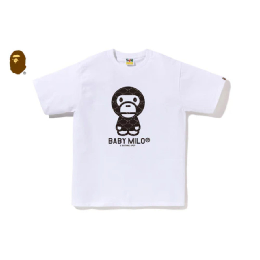 베이프 컬리지 모노그램 베이비 마일로 티셔츠 6컬러 2L30110008