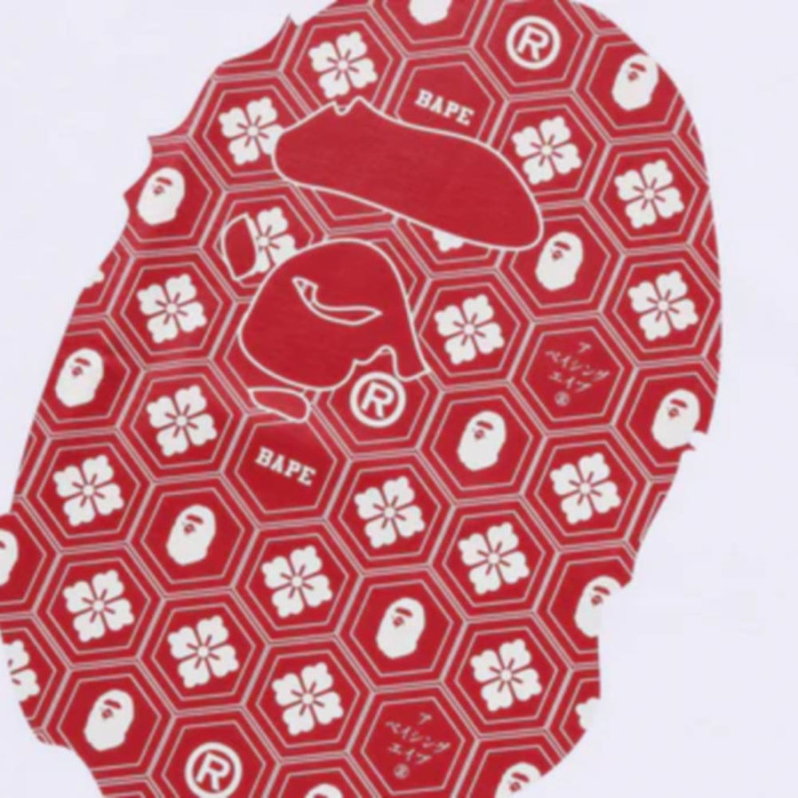 베이프 트래디셔널 일본 패턴 에이프헤드 티셔츠 3컬러 1L20109001