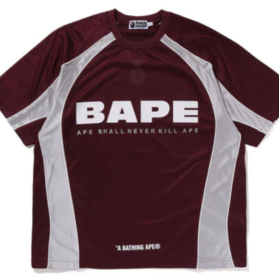 베이프 솔리드 카모 자카드 멀티로고 릴렉스 핏 축구 유니폼 3컬러 1L30109312