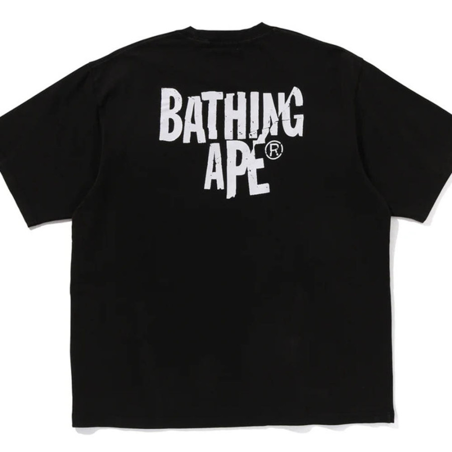 베이프 헤비 워시드 에이프 헤드 릴렉스핏 반팔 티셔츠 3컬러 1L30109351