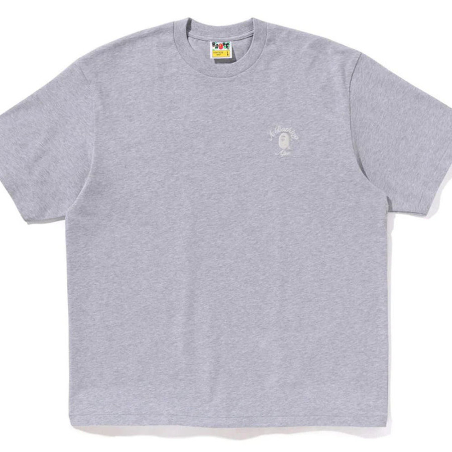 베이프 원포인트 컬리지 릴렉스핏 반팔 티셔츠 5컬러 1L30110304