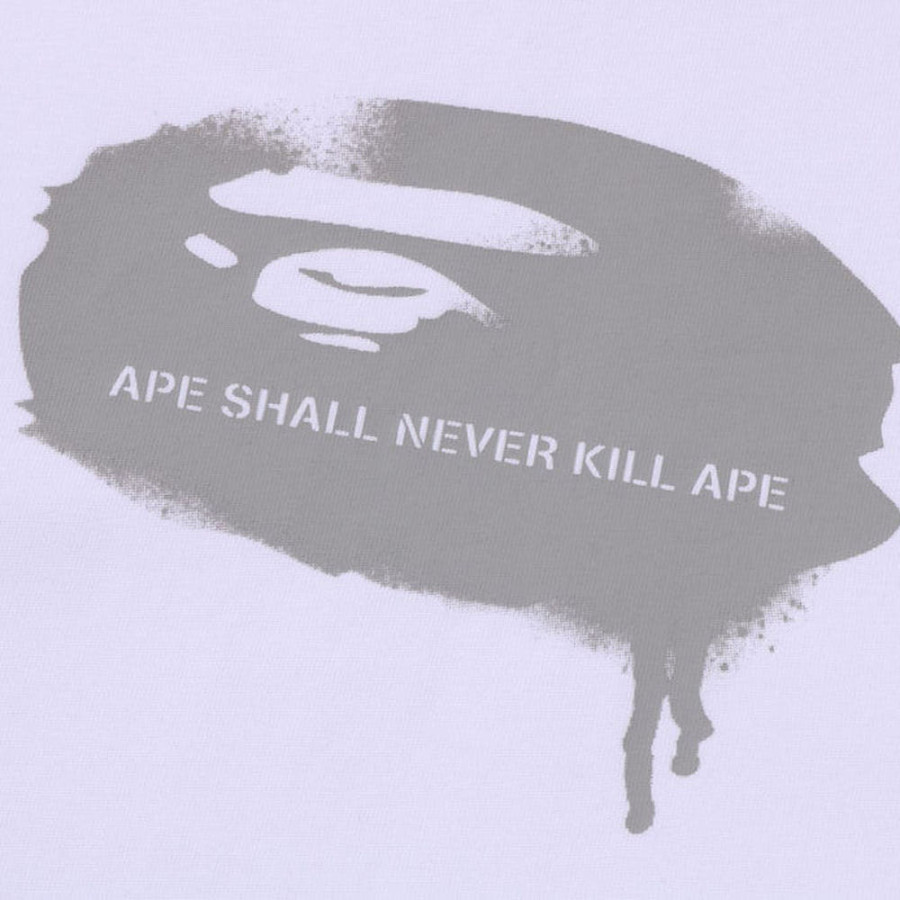 베이프 그라피티 에이프 헤드 로고 릴렉스핏 반팔 티셔츠 2컬러 1L30110309