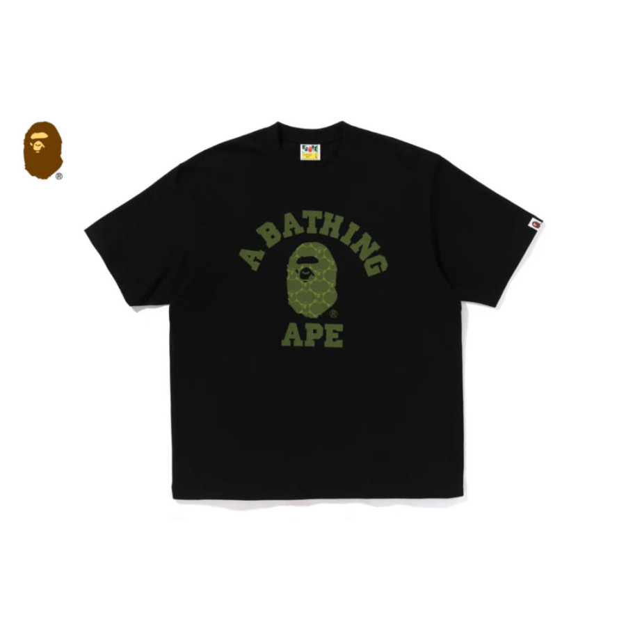 베이프 컬리지 모노그램 컬리지 릴렉스핏 반팔티 3컬러 1L30110322