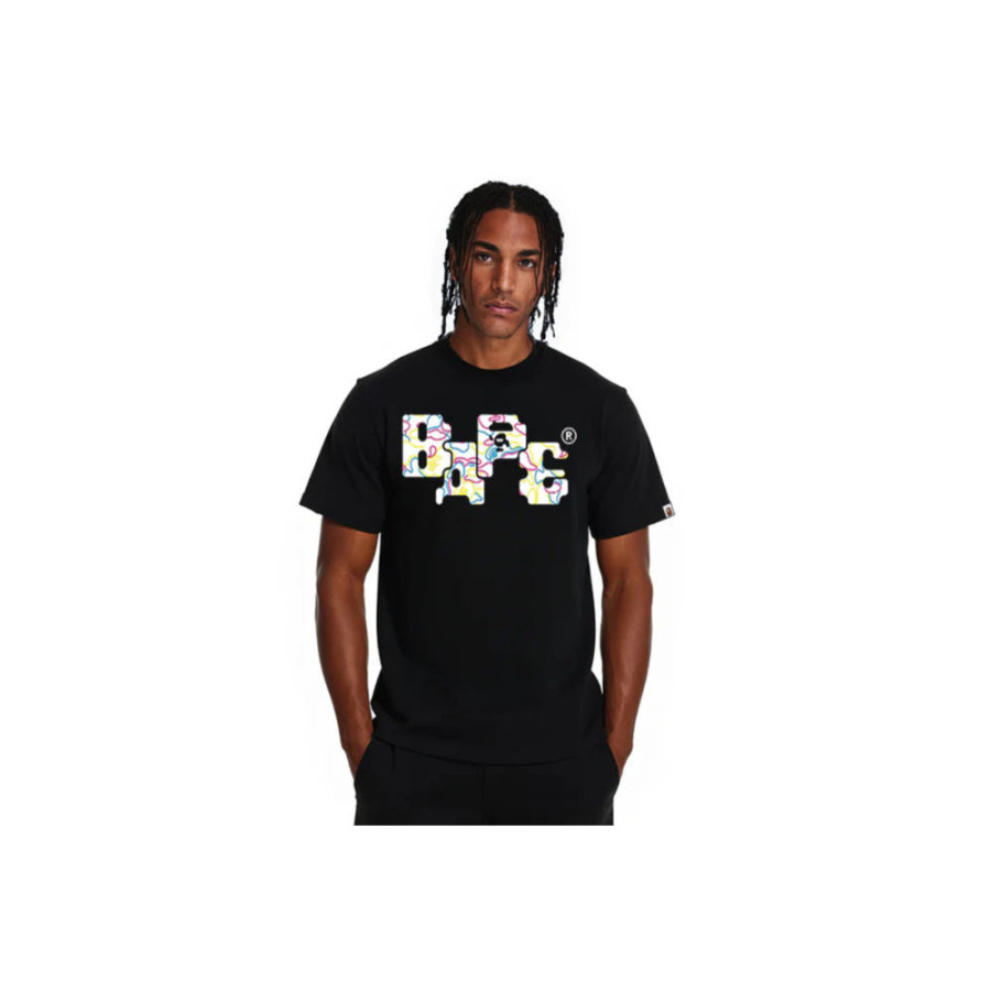 베이프 네온 카모 8비트 베이프 로고 반팔티 3컬러 1L30110041