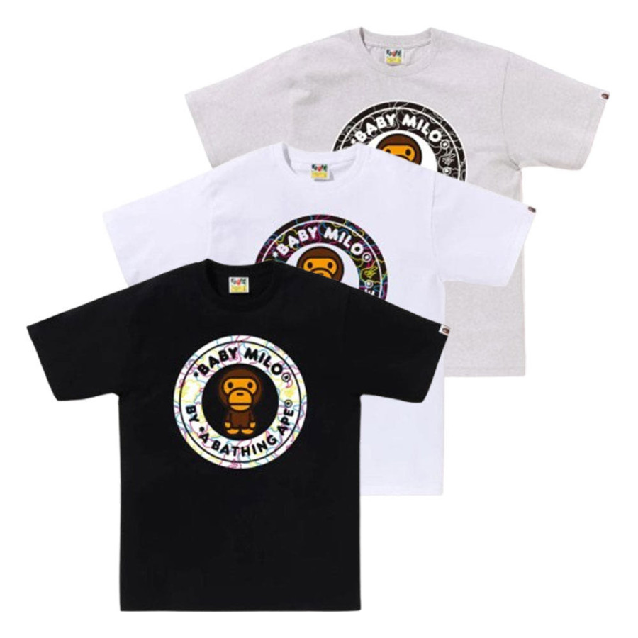 베이프 네온 카모 마일로 비지 웍스 반팔티 3컬러 2L30110009