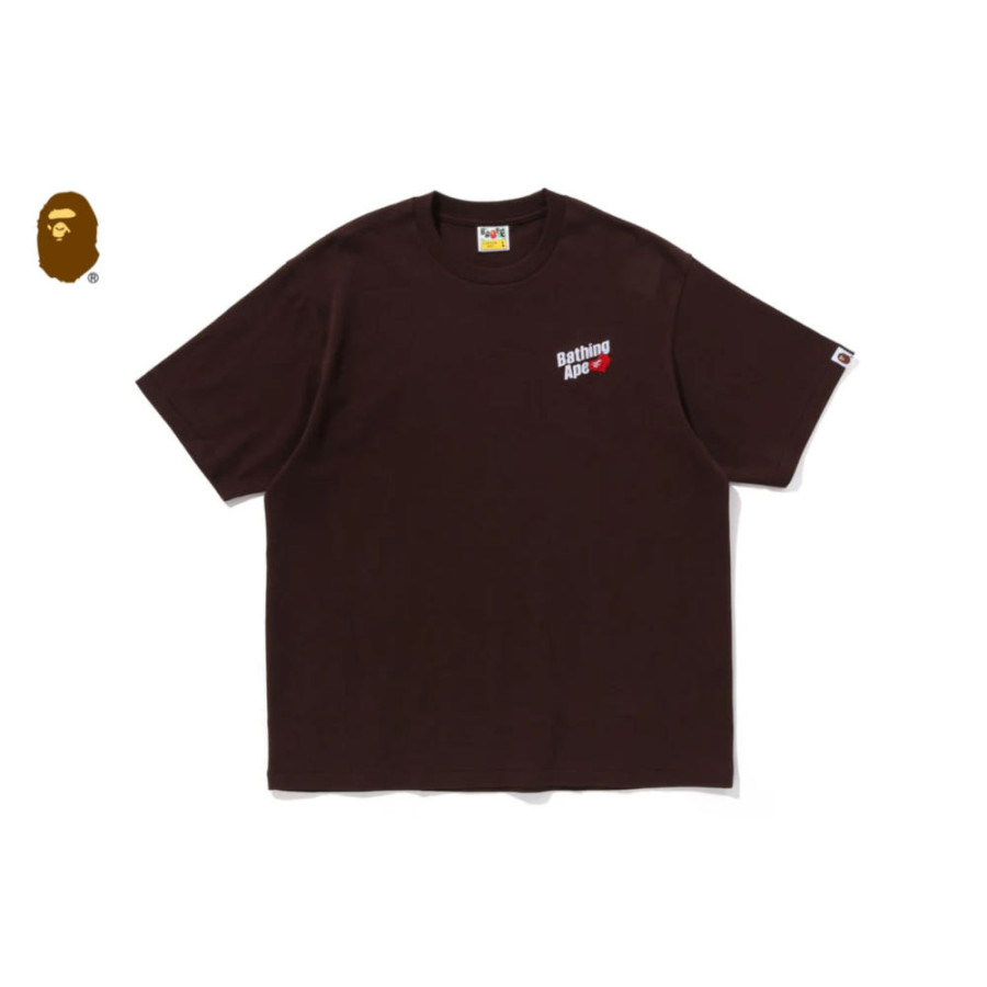 베이프 베이씽 에이프 로고 릴렉스 핏 반팔티 4컬러 1L30110302