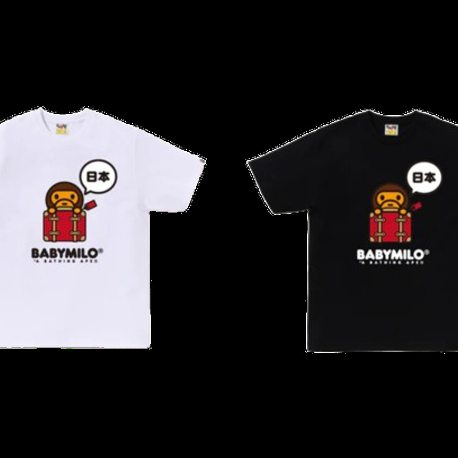 베이프 재팬 베이비 마일로 반팔티 2컬러 2L22110005