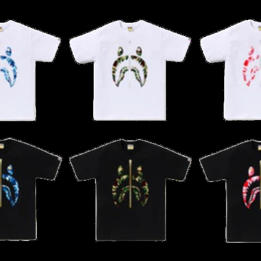 베이프 ABC 카모 샤크 반팔티 6컬러 1L30110008