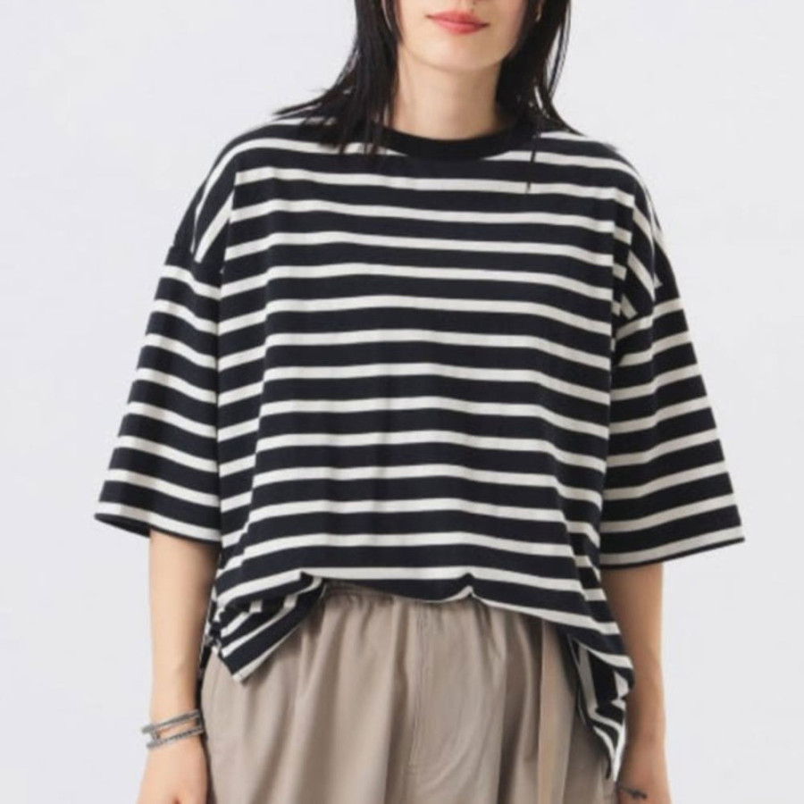 빔즈 빅사이즈 보더 반소매 티셔츠 3컬러 13-04-0317-138